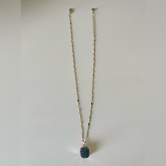 Halogen Drusy Pendant Necklace - Picture 11 of 11